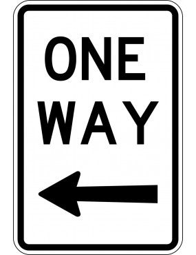 General Sign - One Way Left...