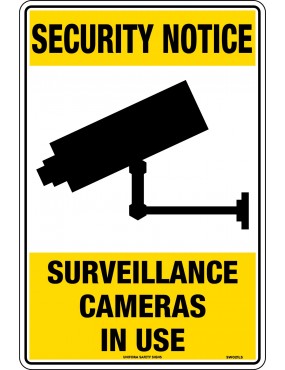 Security Sign - Surveillance Cameras In Use  Metal