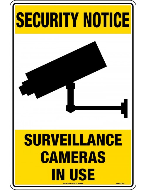 Security Sign - Surveillance Cameras In Use  Poly