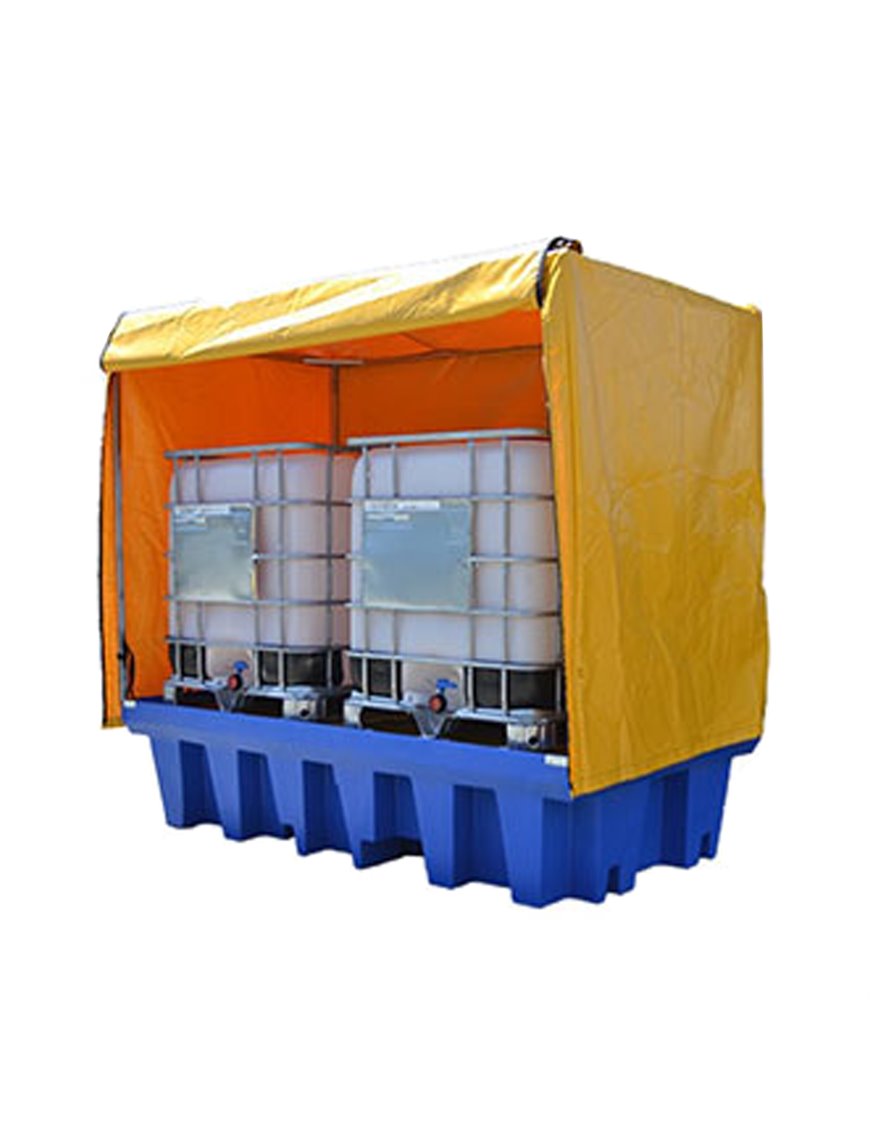 IBC Twin PVC & Galv Frame Outdoor Cover