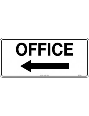 General Sign - Office With Left Arrow  Metal
