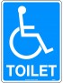 General Sign - Disabled Toilet  Poly