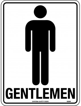 General Sign - Gentlemen  Poly