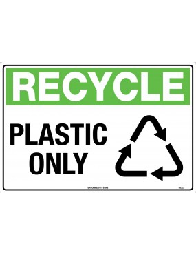 General Sign - Recycle Plastic Only  Metal