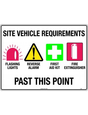 General Sign - Site Vehicle...