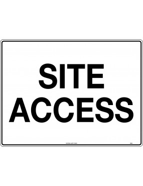 General Sign - Site Access  Metal