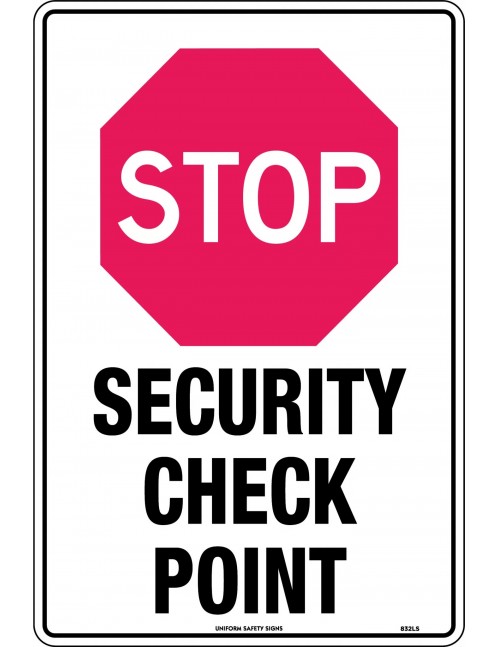 General Sign -  Stop Security Check Point  Poly