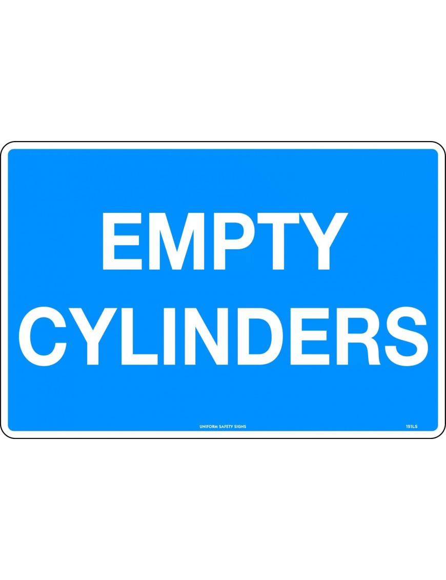 General Sign - Empty Cylinders  Poly