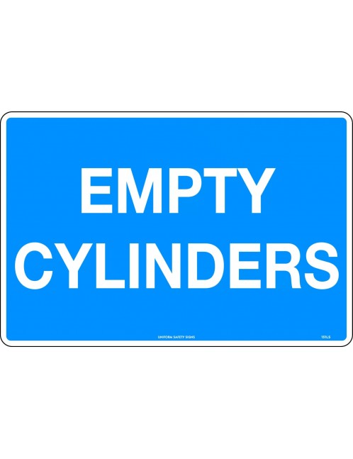 General Sign - Empty Cylinders  Poly