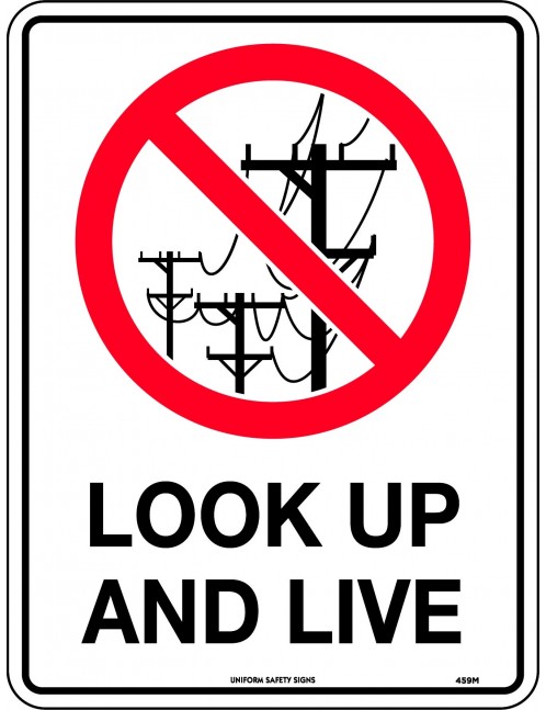 Prohibition Sign - Look Up And Live   Metal