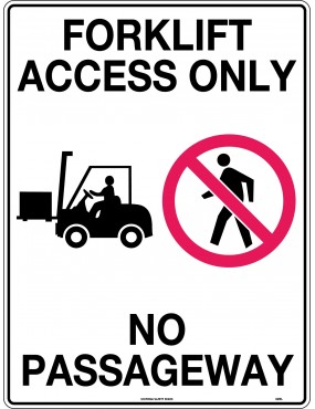 Prohibition Sign - Forklift...