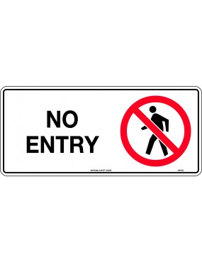 Prohibition Sign - No Entry  Metal