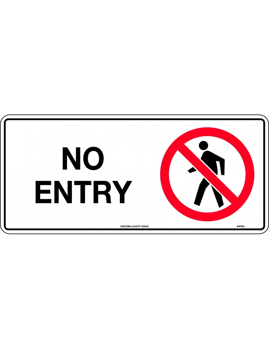 Prohibition Sign - No Entry  Metal