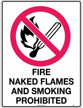 Prohibition Sign - Fire,...