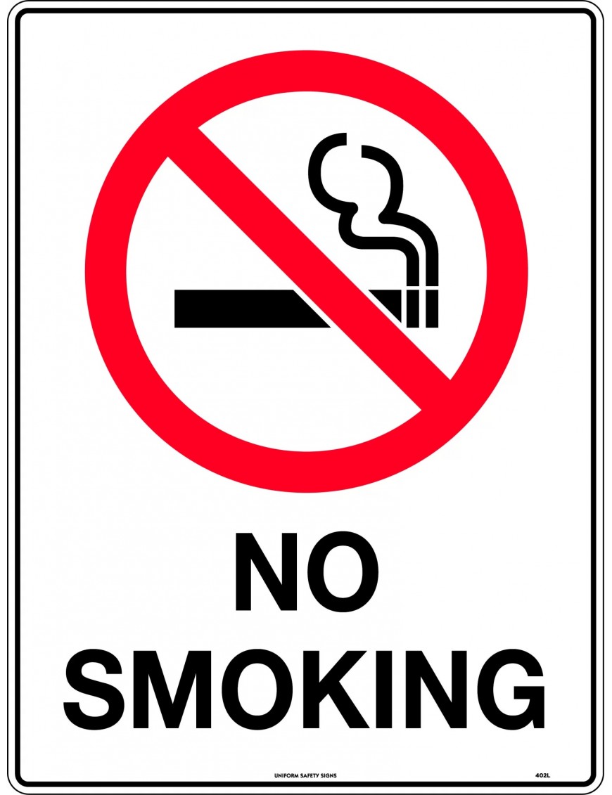 Prohibition Sign - No Smoking  Metal