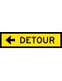 Boxed Edge Sign - Detour Left or Right Arrow