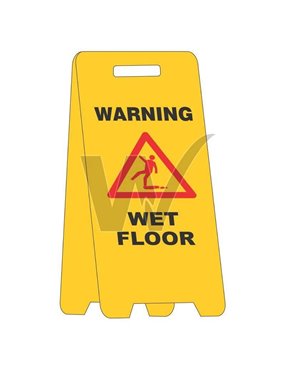 A Frame Wet Floor