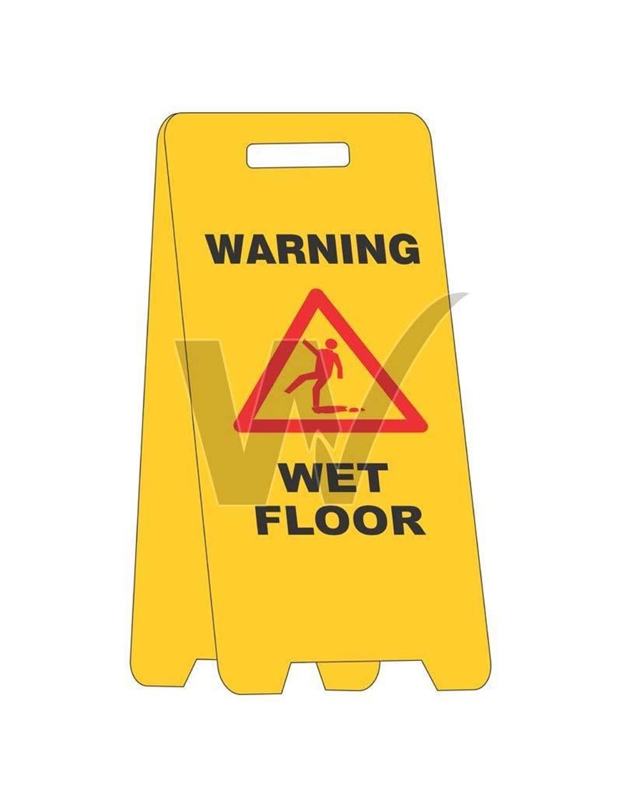 A Frame Wet Floor