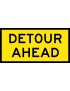 Boxed Edge Sign - Detour Ahead