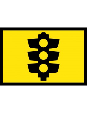 Boxed Edge Sign - Signals Ahead