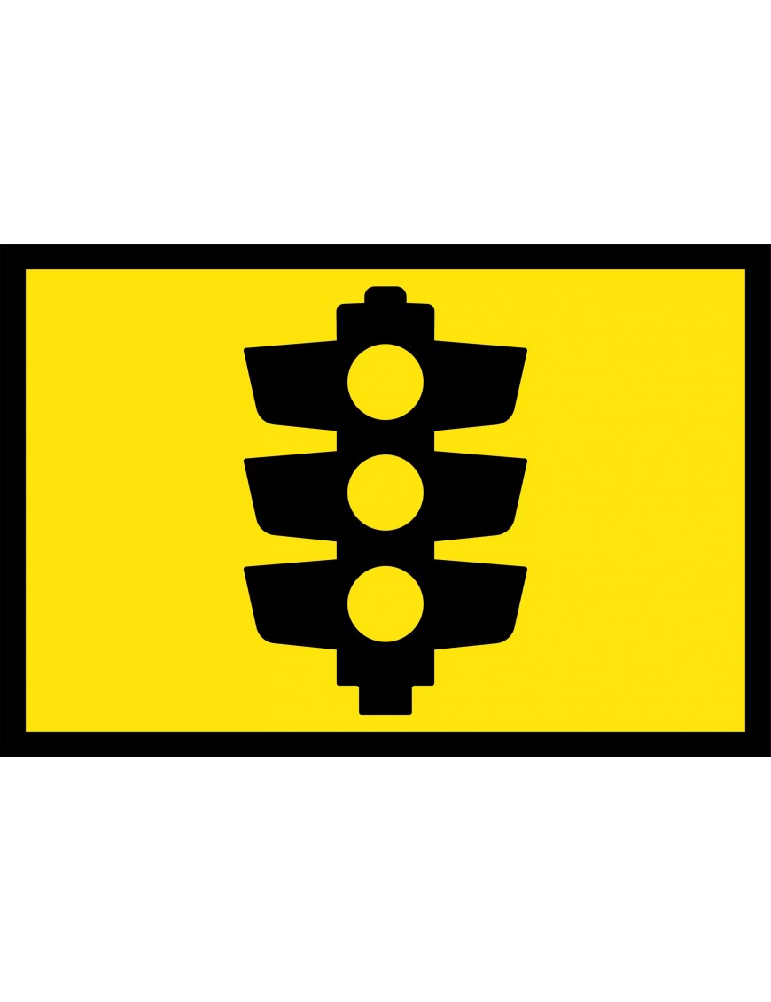 Boxed Edge Sign - Signals Ahead