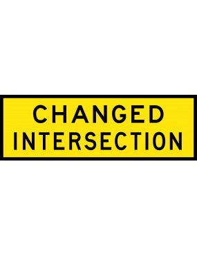 Boxed Edge Sign - Changed Intersection