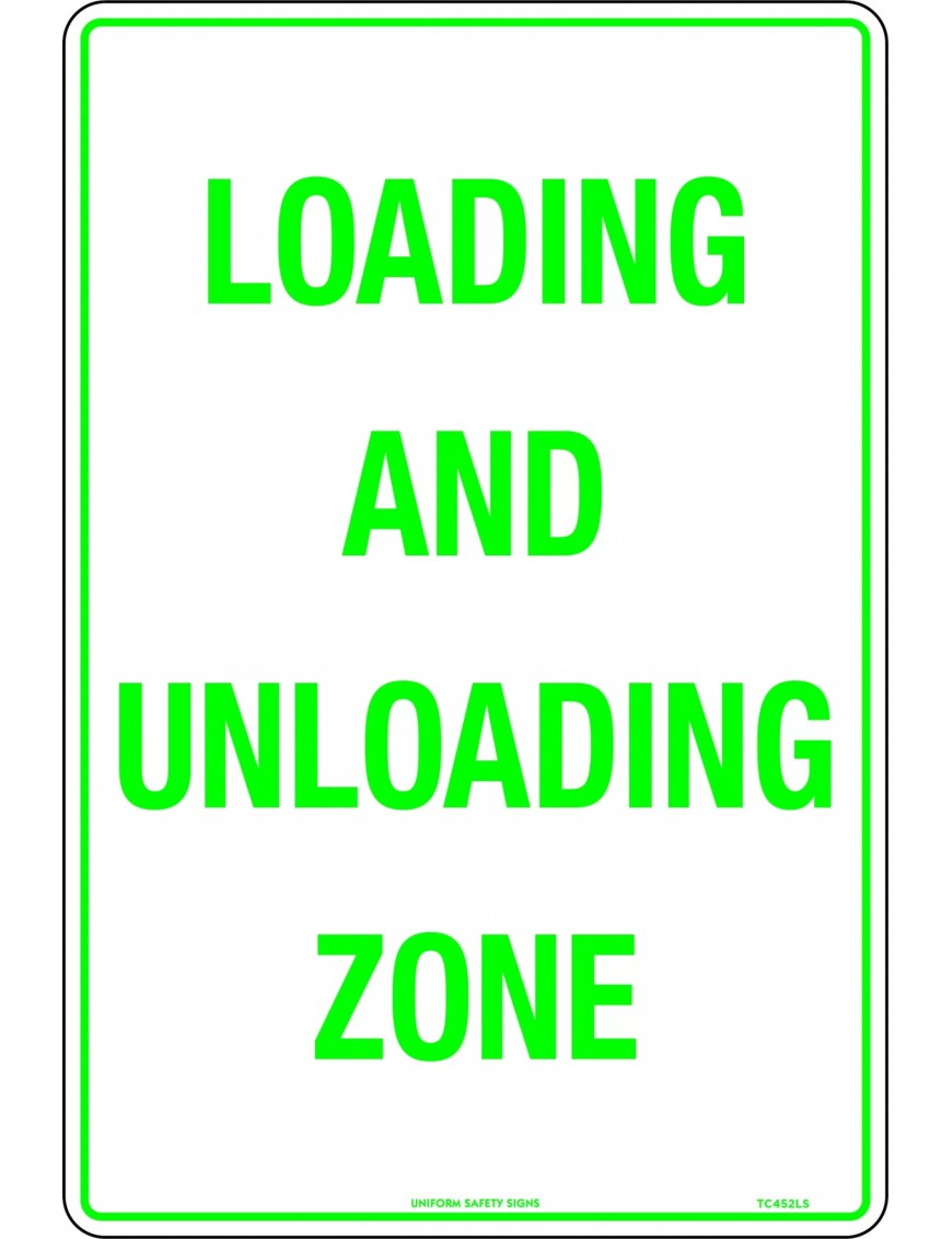 Parking Sign - Loading And Unloading Zone  Metal