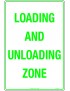 Parking Sign - Loading And Unloading Zone  Metal