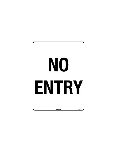 Parking Sign - No Entry   Class 2 Metal
