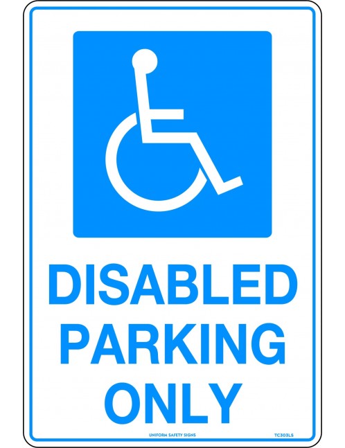 Parking Sign - Disabled Parking Only  Metal