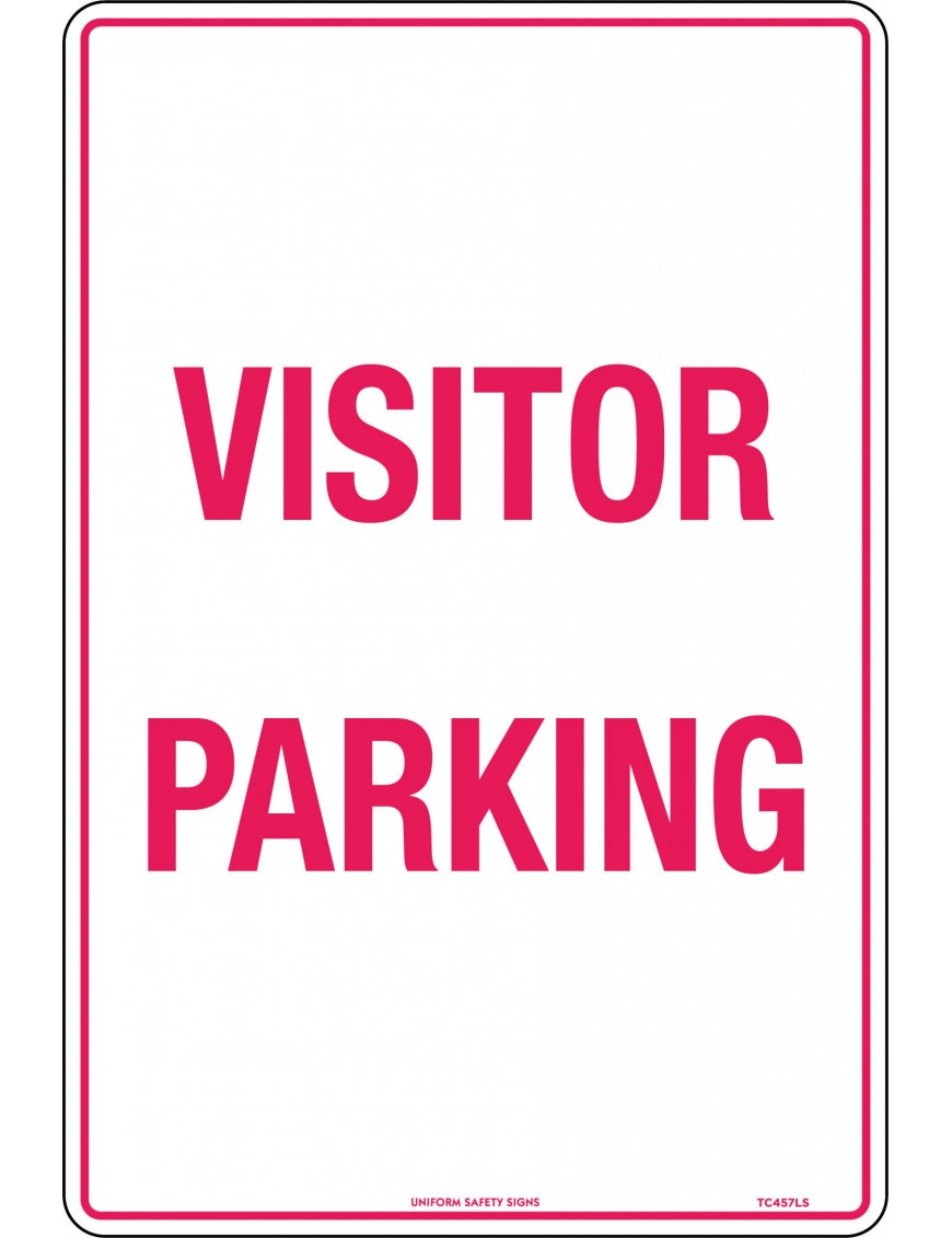 Road Sign - Visitor Parking  Metal