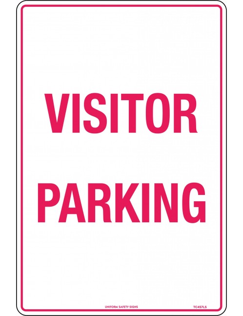 Road Sign - Visitor Parking  Metal