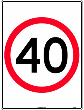 Speed Limit Sign - 40km...