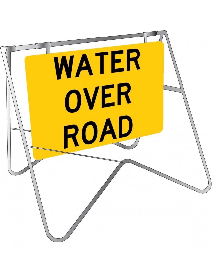 Swing Stand Signage - Water Over Road