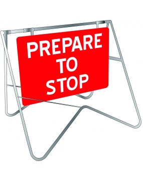 Swing Stand Signage - Prepare To Stop