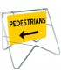 Swing Stand Signage - Pedestrians Left Arrow