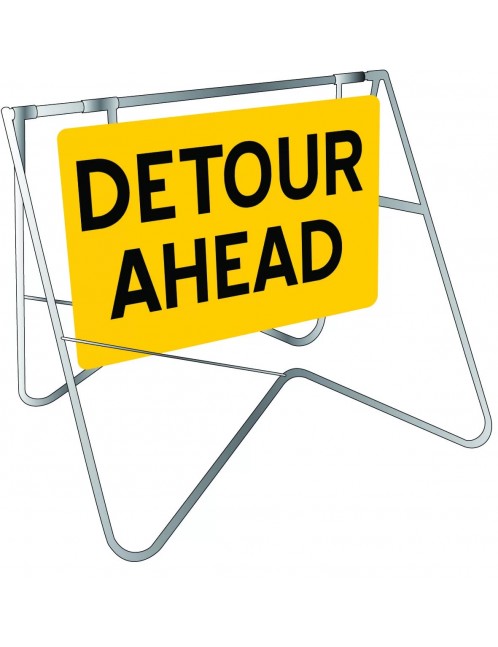 Swing Stand Signage - Detour Ahead