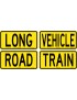 Vehicle Sign - Long Vehicle / Road Train Double Sided Class 2 Metal