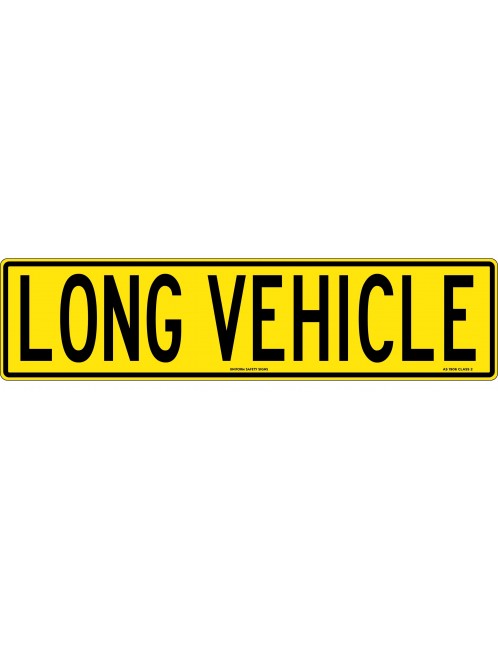 Vehicle Sign - Long Vehicle  Class 2 Aluminium