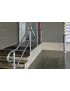 NoWeld Modular Handrail 2.75 x 1275mm Below Ground Post, Galvanised and Powder Coated Yellow