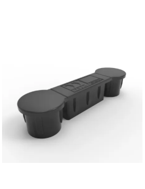 Cap to suit PR Rail 145 x 40mm - Black Plastic