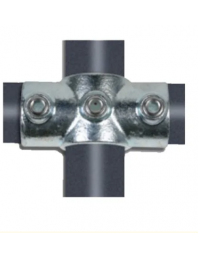 NoWeld 119 - Cross 48.3mm Connector - Galvanised