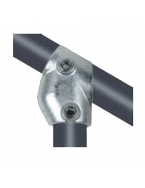 NoWeld 129 - Adjustable Top Tee 30 deg to 60 deg 48.3mm Connector - Galvanised