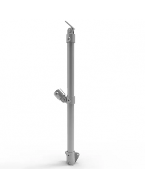 NWAEP-VMGNoWeld Angled End Post Vertical Mount - Galvanised