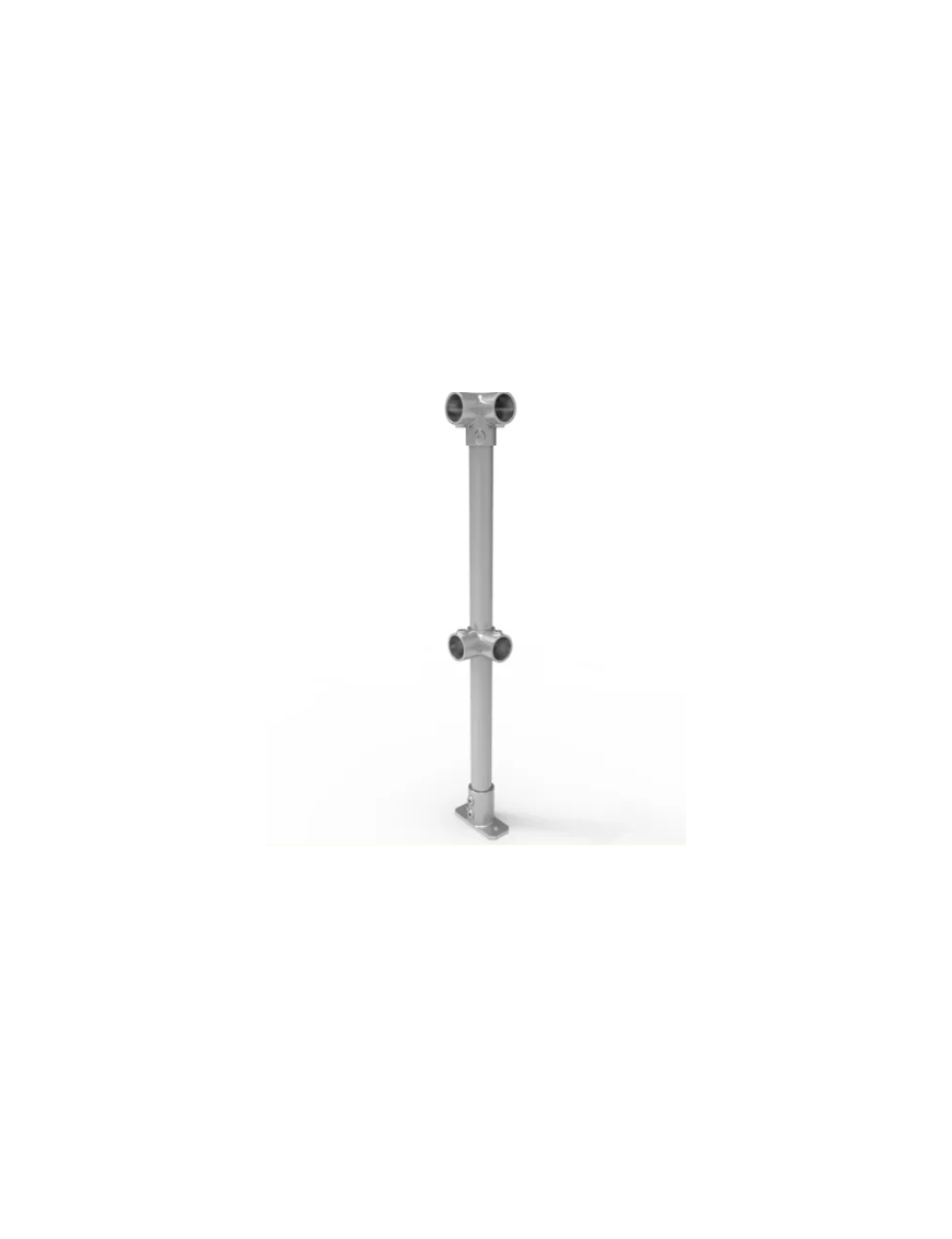 NoWeld Corner Post Surface Mount - Galvanised