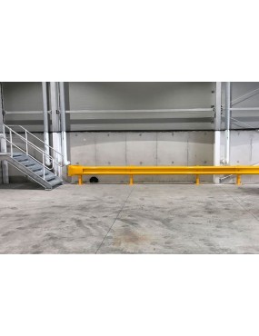 W-Beam Rail - for .5m Centres - Galvanised and Powder Coated Yellow