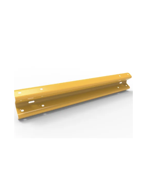 W-Beam Rail - for 3.5m Centres - Galvanised and Powder Coated Yellow