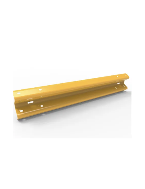 W-Beam Rail - for 3m Centres - Galvanised and Powder Coated Yellow