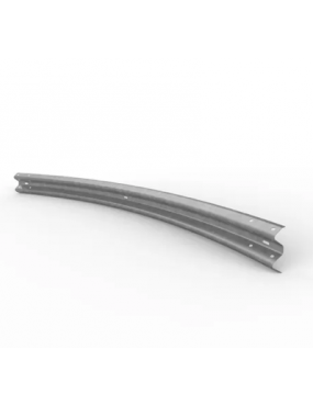 W-Beam Rail - 45 Degree Internal Curve Radius 550cm - Galvanised