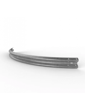 W-Beam Rail - 90 Degree External Curve Radius 275cm - Galvanised